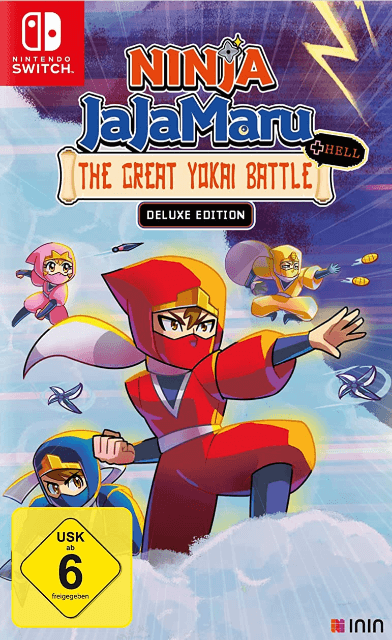 Ninja Jajamaru: The Great Yoke Battle + Hell Deluxe box art for Nintendo Switch